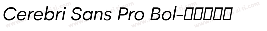 Cerebri Sans Pro Bol字体转换